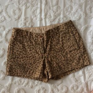 Leopard chino shorts